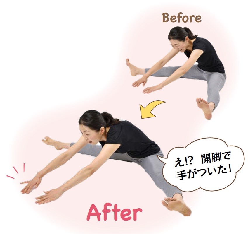 開脚ベター 読者体験前後