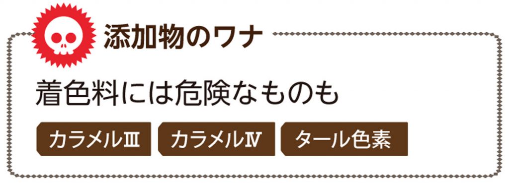 添加物のワナ　着色料には危険なものも