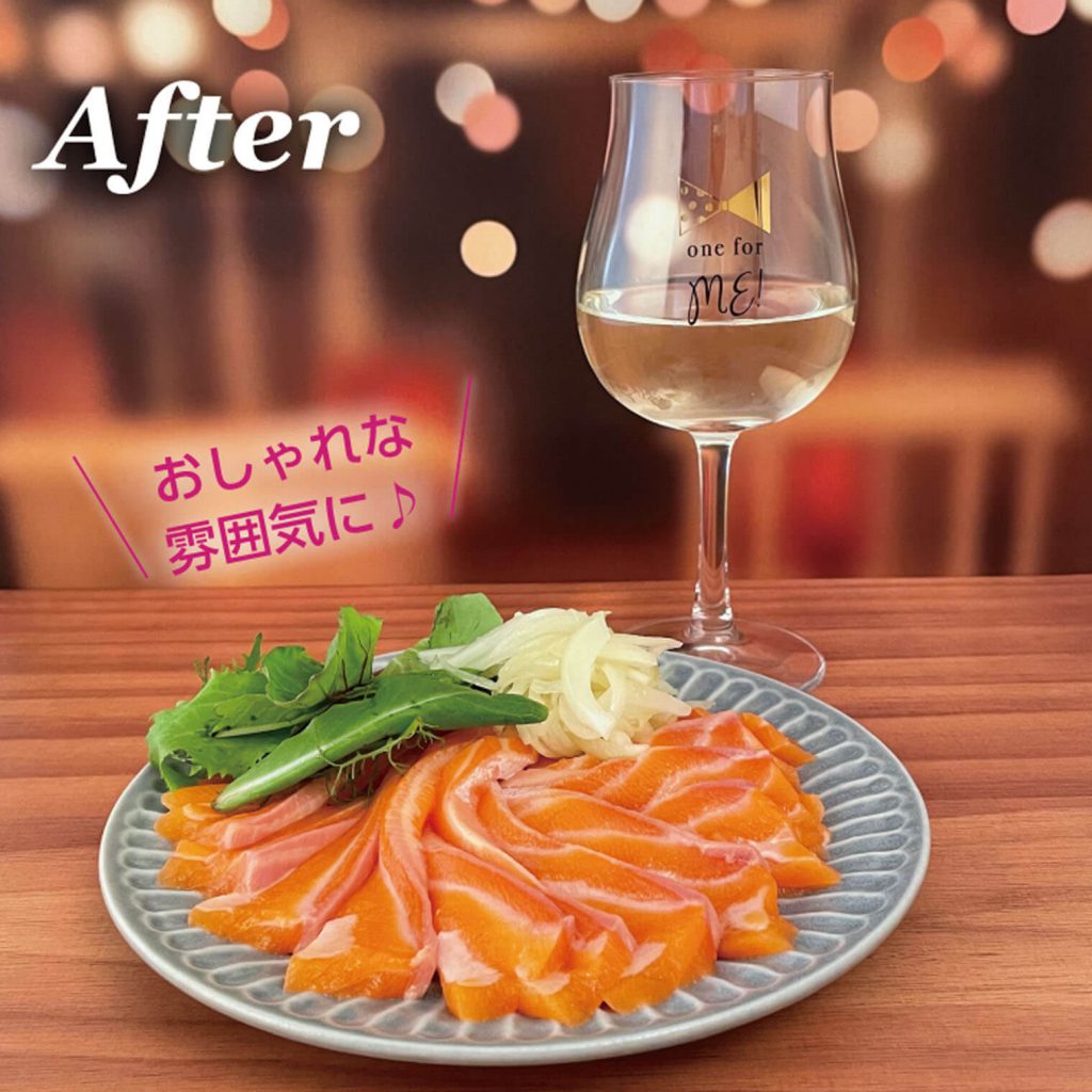 after　「ナイトカフェ」を使って撮った写真