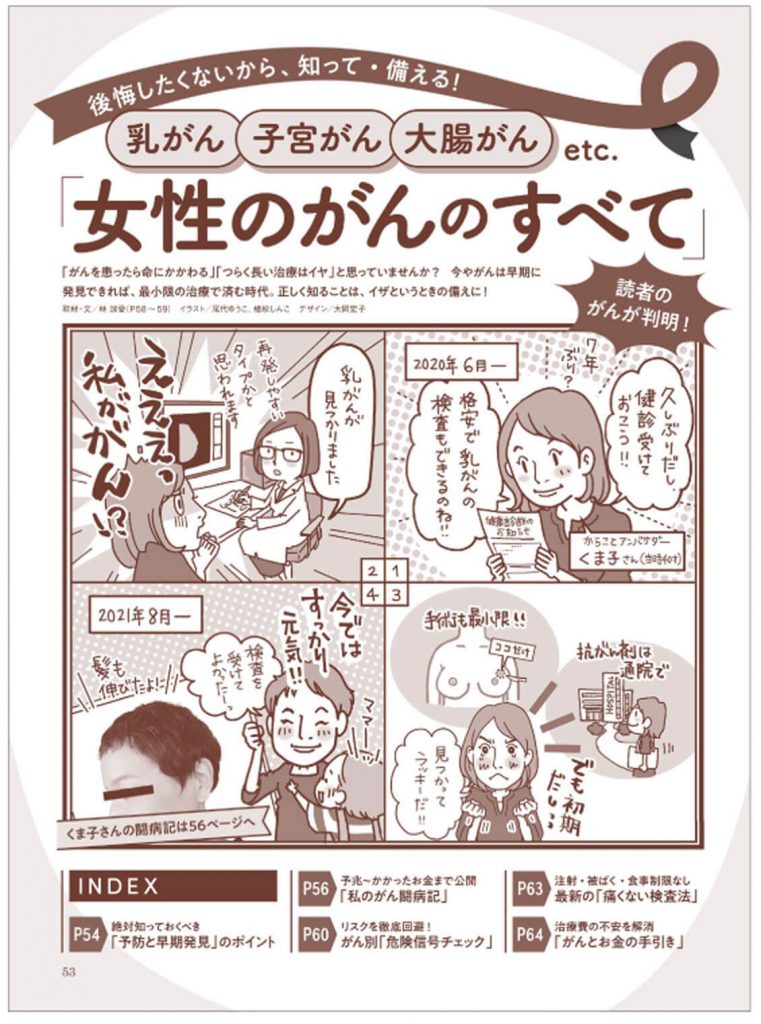 からだにいいこと2021年12月号　女性のがんのすべて