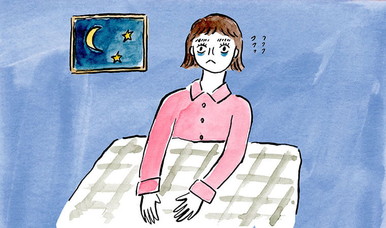 眠れない女性