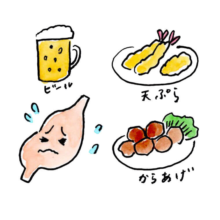 脂っこい食べ物