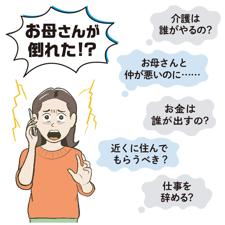驚く女性