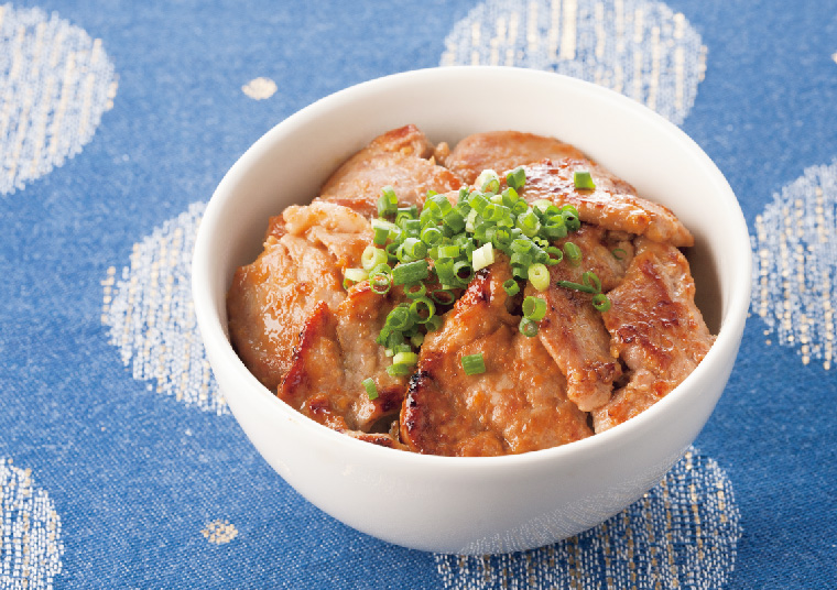 豚ヒレ肉のみそ漬け丼