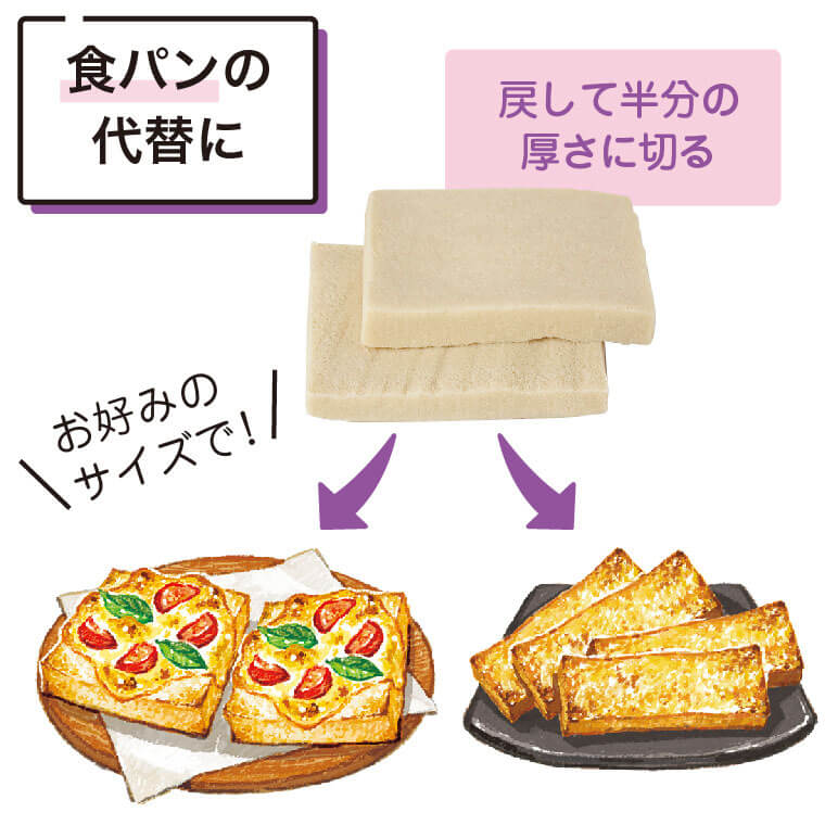 食パンの代替に