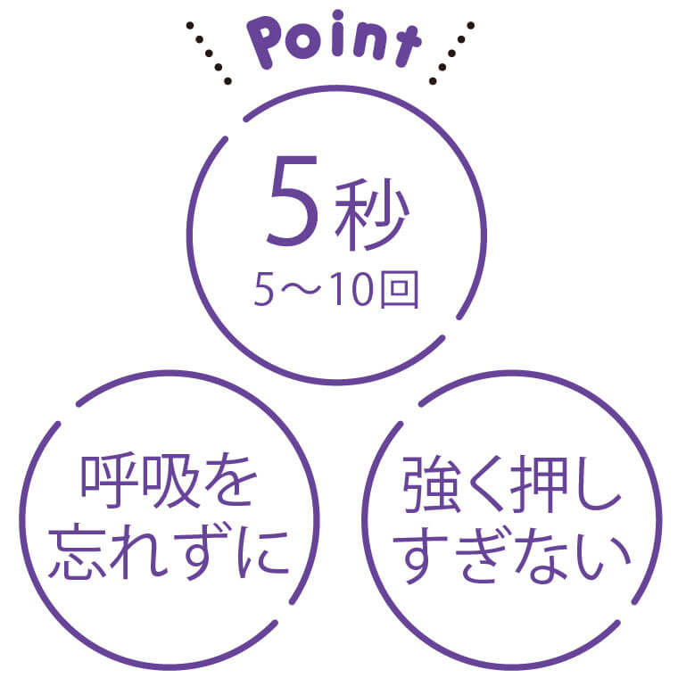 ツボ押しの3つのPoint