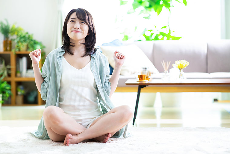 体調が良い女性