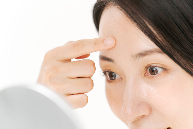 きれいなおでこ