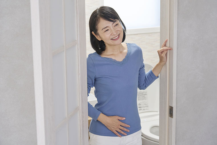 便秘が改善した女性