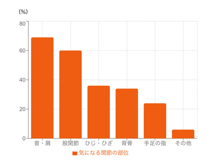 気になる関節グラフ