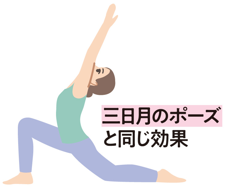 三日月のポーズ