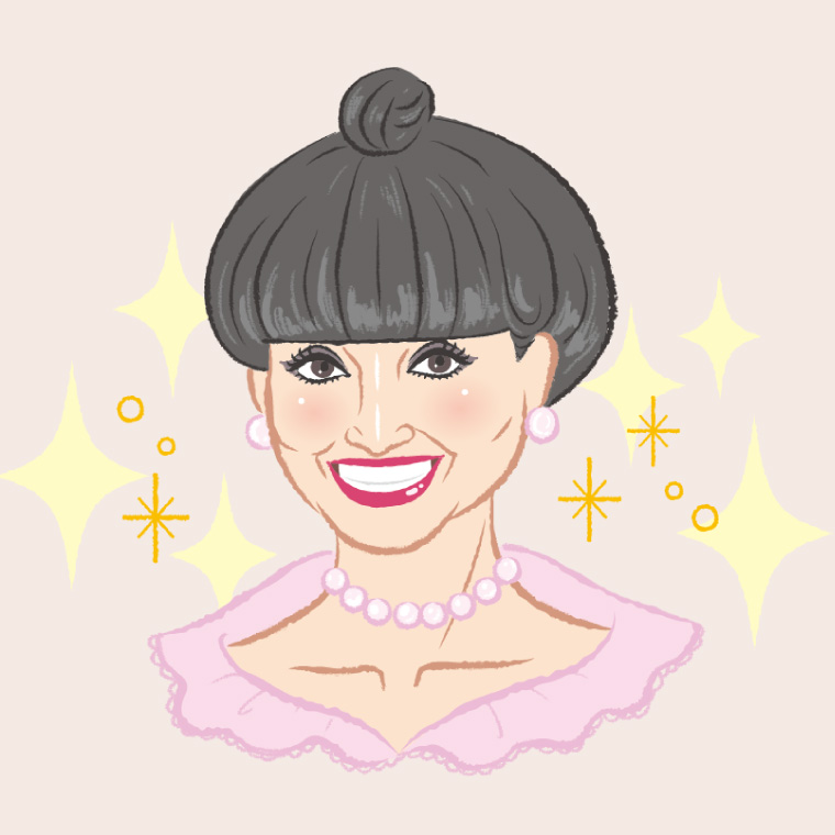 黒柳徹子さんのイラスト