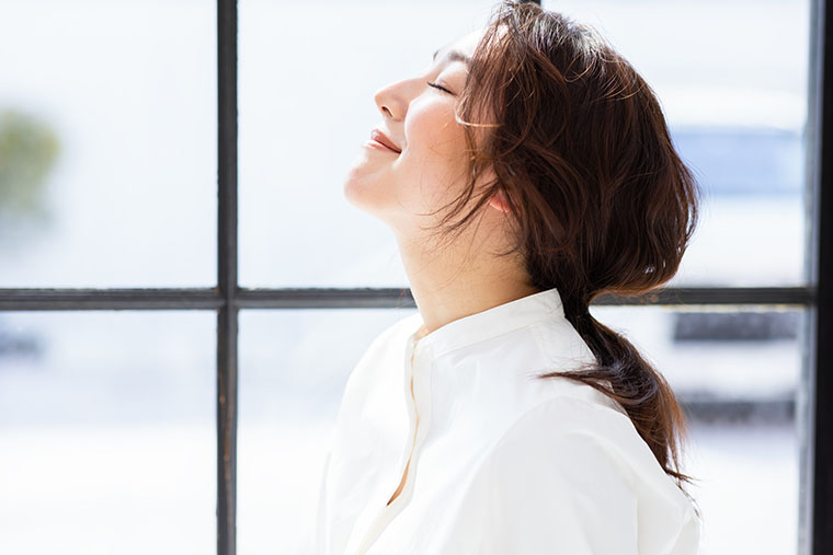 笑顔な女性