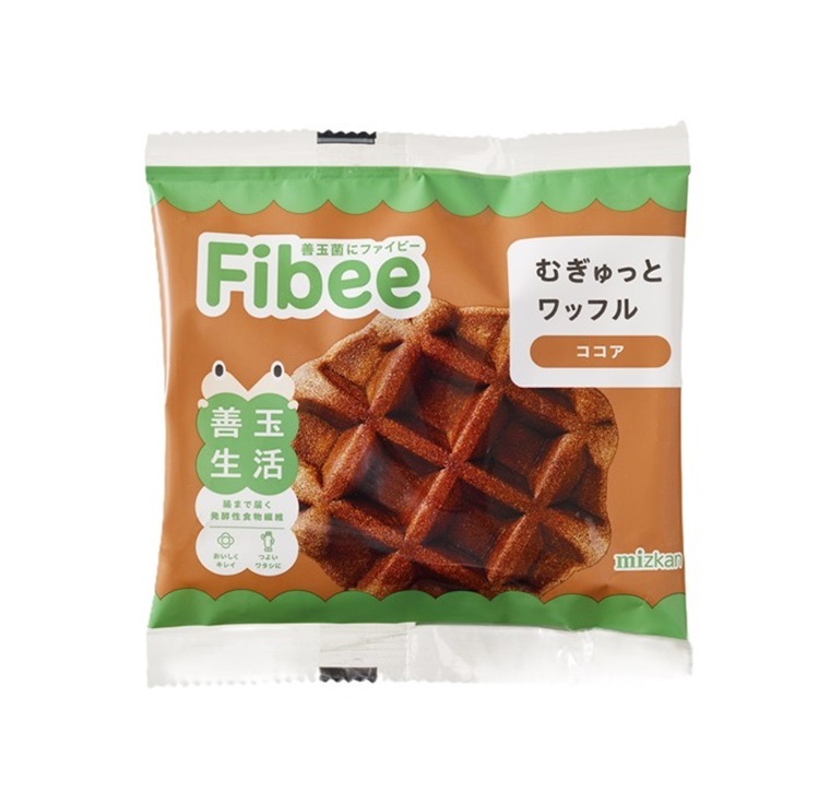 ミツカン「Fibee」むぎゅっとワッフル（ココア）