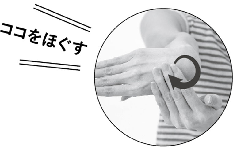 ほぐすのはココ！