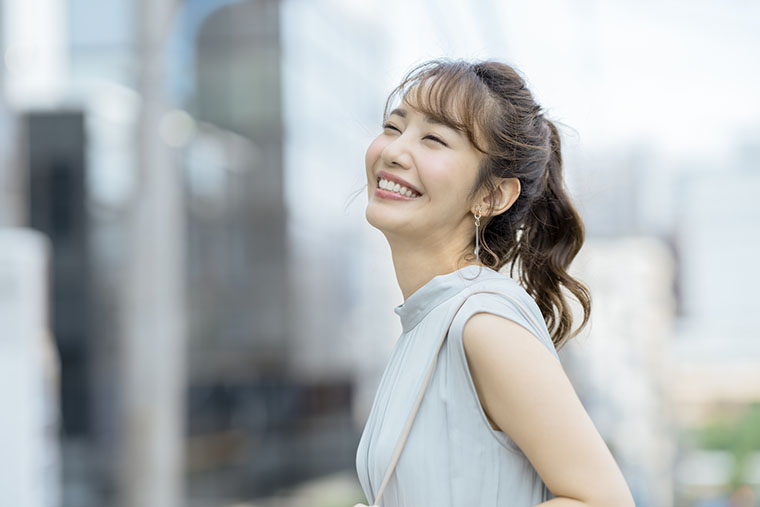 笑顔な女性