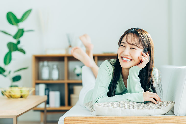 笑顔な女性