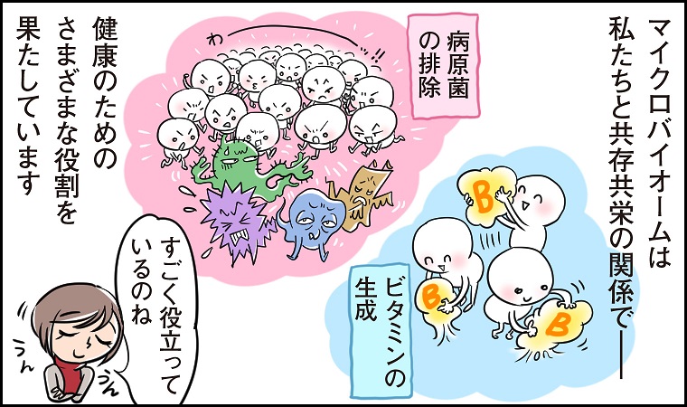 アムウェイ_腸のヘルス講座①漫画イラスト