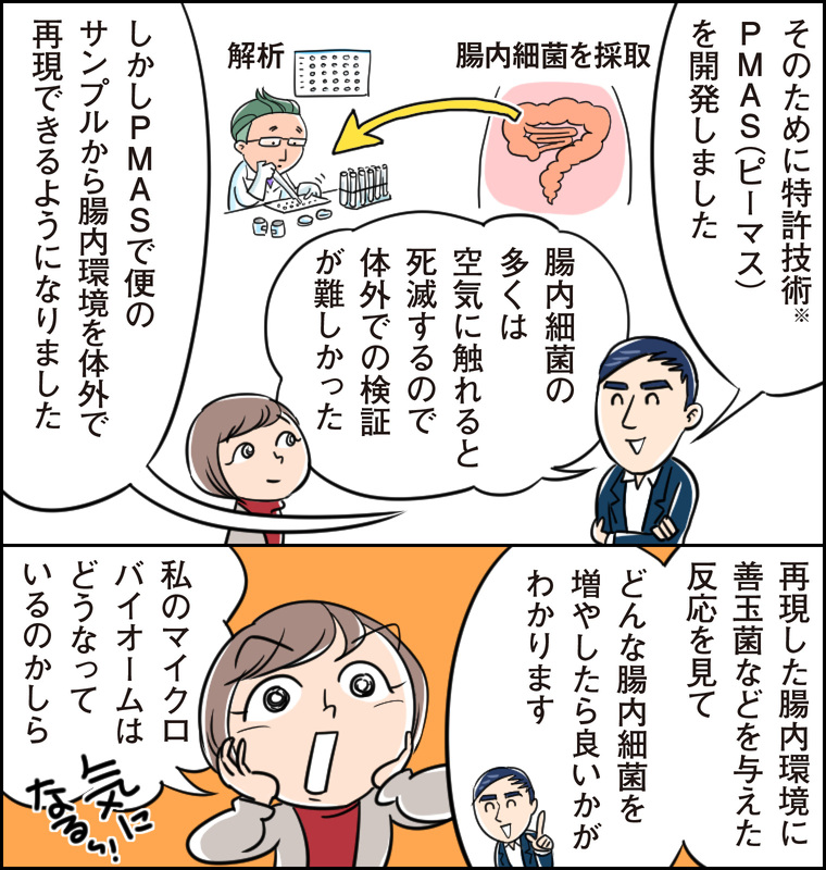 アムウェイ_腸のヘルス講座①漫画イラスト