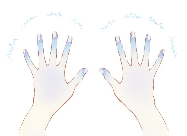 指先の冷えのイラスト