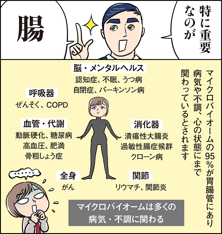 アムウェイ_腸のヘルス講座②漫画イラスト