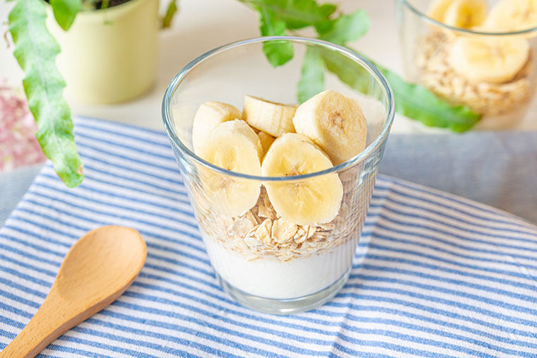 バナナの朝食