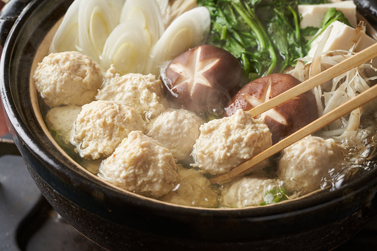 鶏だんご鍋
