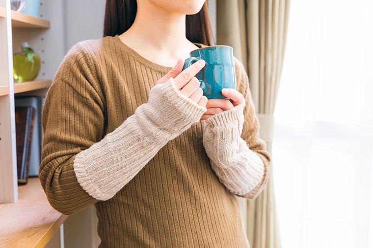 手を温かくする