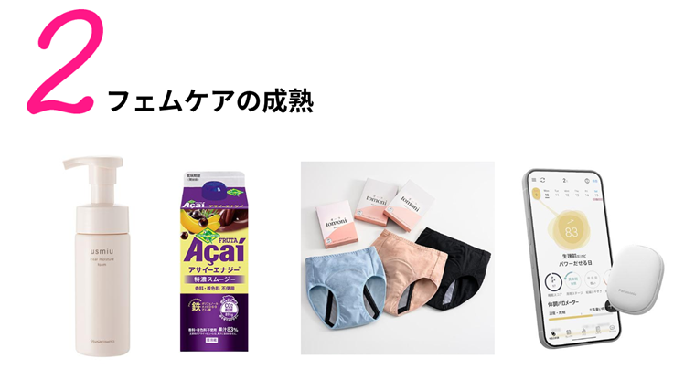 健康トレンド２　フェムケアの成熟