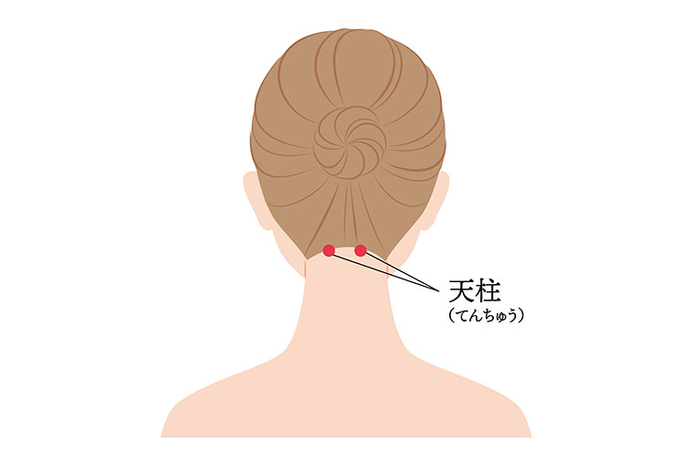 ツボ_天柱