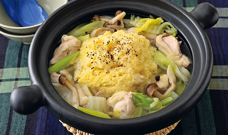 鶏肉と大和いものふわふわ鍋