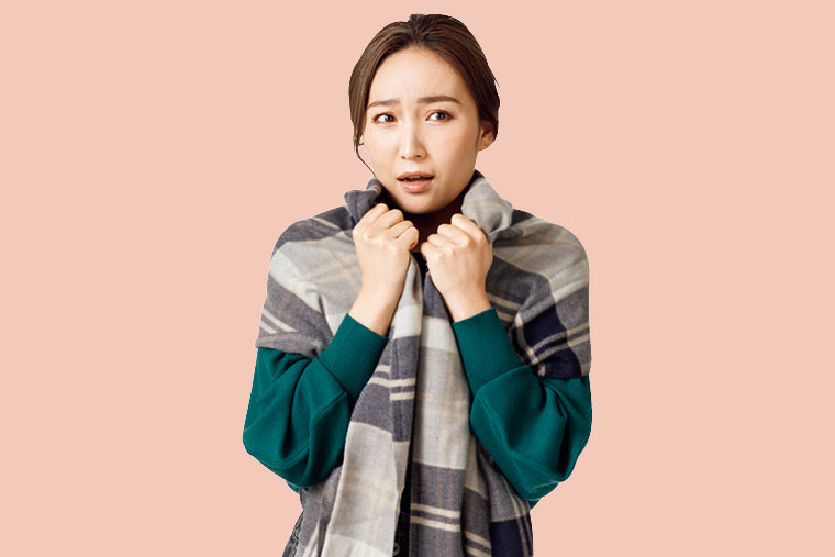 冷えに悩む女性