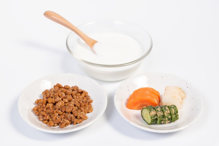 ヨーグルト、納豆、ぬか漬け